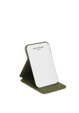 Alice Wheeler London Leopard Print Mini Folding Mirror, Green