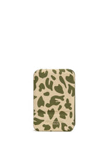 Alice Wheeler London Leopard Print Mini Folding Mirror, Green