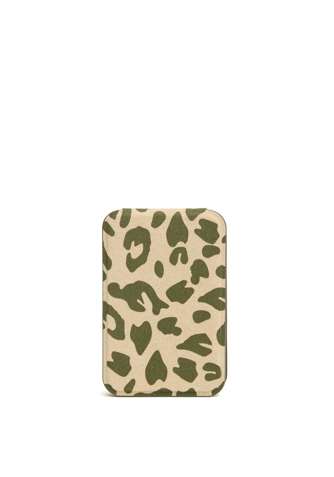Alice Wheeler London Leopard Print Mini Folding Mirror, Green