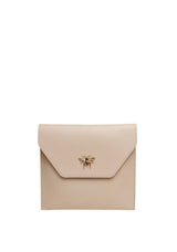Alice Wheeler London Travel Mirror & Case, Stone