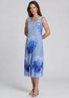 Alquema One Size Long Estrella Dress & Coat Set, Splash Blue