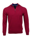 Andre Arklow Half Zip Sweater, Merlot