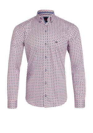 Andre Dowd Pattern Shirt, Blue Multi