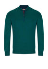 Andre Inch Quarter Zip Sweater, Forest Green