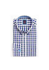 Andre Pisa Gingham Shirt, Green & Dark Blue