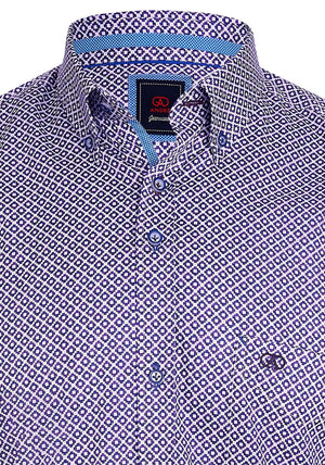Andre Regan Pattern Shirt, Purple Multi