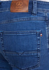 Andre Sanchez Mens Straight Leg Jeans, Mid Blue