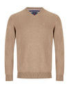 Andre Valencia V Neck Sweater, Beige