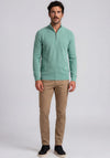 Andre Venice Quarter Zip Sweater, Green