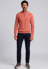 Andre Venice Quarter Zip Sweater, Burnt Orange