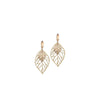 Angela D’Arcy Double Leaf Earrings, Gold