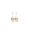 Angela D’Arcy Love Heart Hook Earrings, Gold