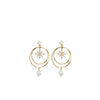 Angela D’Arcy Pearl Swirl Earrings, Gold