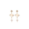 Angela D’Arcy Sunbeam Northern Star Earrings, Gold