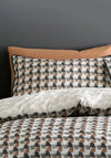 Appletree Jett Cotton Duvet Cover Set, Brown