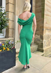 Atom Label Mercury One-Shoulder Midi Dress, Green