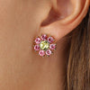 Dyrberg/Kern Aude Yellow Solitaire Crystal Earrings, Gold