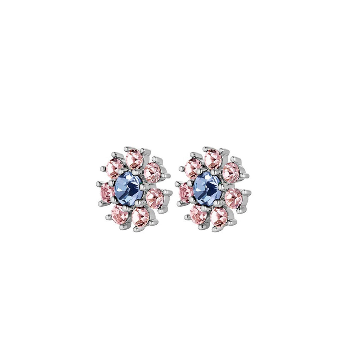 Dyrberg/Kern Aude Blue Solitaire Crystal Earrings, Silver