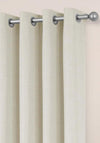 Aura Calvi Blackout Lined Luxury Eyelet Curtains, Ivory