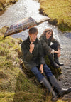 Barbour Tartan Walker Umbrella, Green Multi