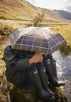 Barbour Tartan Walker Umbrella, Green Multi