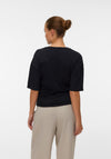 Vero Moda AWARE Navaro Round Neck Top, Black