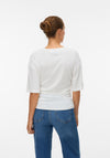 Vero Moda AWARE Navaro Round Neck Top, White