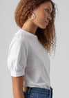 Vero Moda Kerry O-Neck Top, Bright White