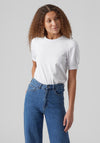 Vero Moda Kerry O-Neck Top, Bright White