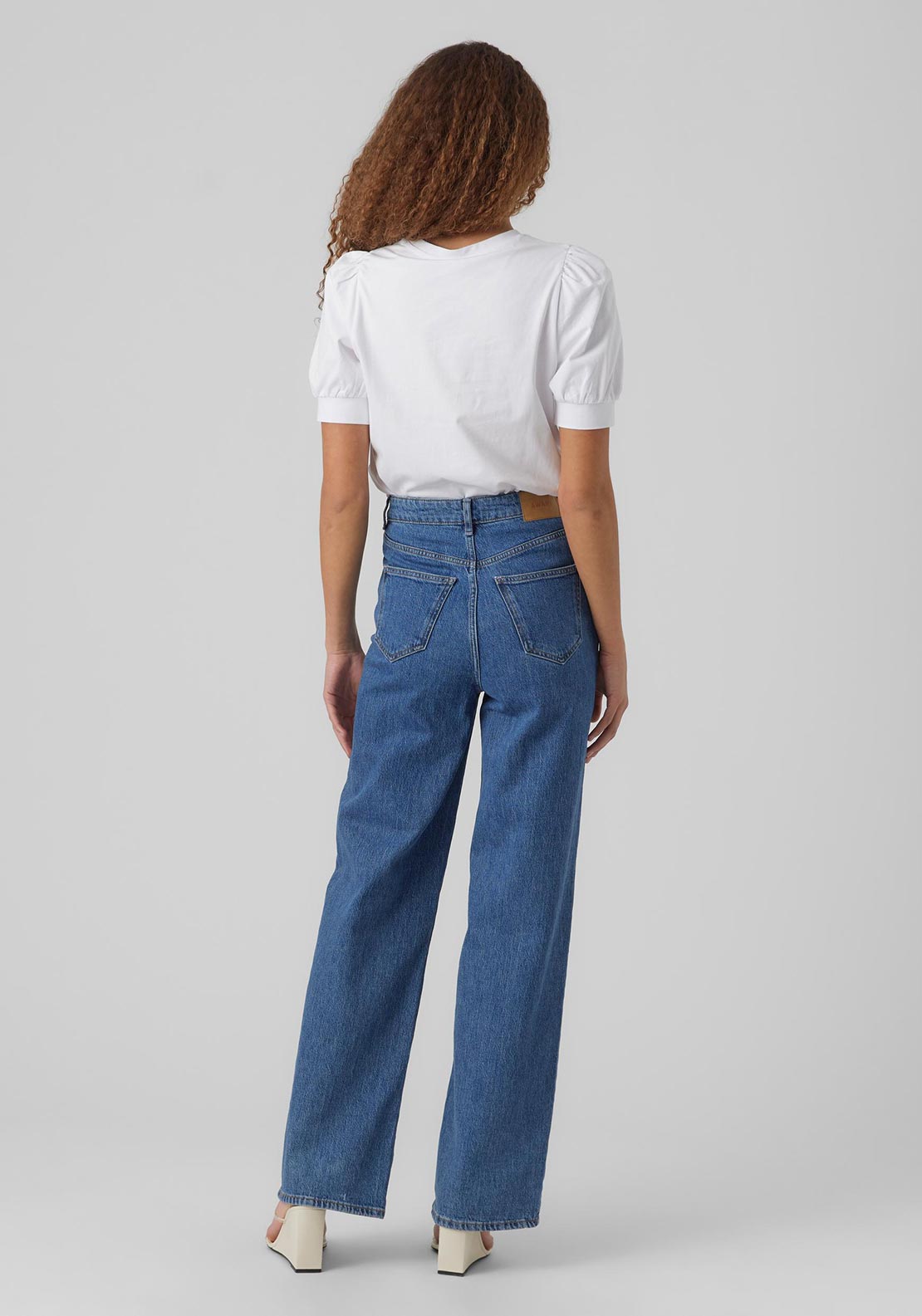 Vero Moda Kerry O-Neck Top, Bright White