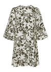 Vero Moda Ivone Flower Aline Mini Dress, Ivy Green