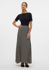 Vero Moda Aware Miranda Patterned Maxi Skirt, Black