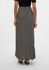 Vero Moda Aware Miranda Patterned Maxi Skirt, Black
