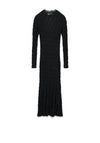 Aware Vero Moda Tessy Long Sleeve 7/8 Length Dress, Black