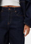 Vero Moda Aware Eveline Barrel Jeans, Dark Blue Denim