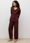 Vero Moda Aware Vivica Boat Neck Blazer, Burgundy
