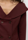 Vero Moda Aware Vivica Boat Neck Blazer, Burgundy