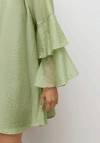 Vero Moda Aware Valora Tiered Sleeve Dress, Green