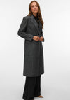 Vero Moda Carly Herringbone Coat, Grey