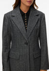 Vero Moda Carly Herringbone Coat, Grey