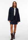 Vero Moda AWARE Lorina Oversized Denim Jacket, Dark Blue