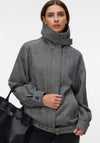 Vero Moda AWARE Calliope High Neck Jacket, Black and White