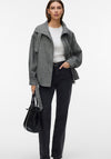 Vero Moda AWARE Calliope High Neck Jacket, Black and White