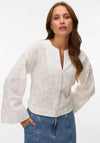 Vero Moda AWARE Embroidered Blouse, White