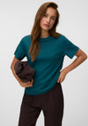 Vero Moda Aware Naima Heavyweight T-Shirt, Teal