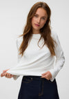 Vero Moda AWARE Naima Long Sleeve Basic Top, White