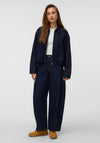 Vero Moda AWARE Berrie Denim Bomber Jacket, Dark Blue