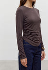 Vero Moda AWARE Madelynn Long Sleeve Top, Brown