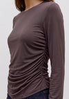 Vero Moda AWARE Madelynn Long Sleeve Top, Brown