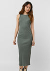 Vero Moda Lavender Ribbed Midi Dress, Laurel Wreath